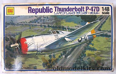 Otaki 1/48 Republic Thunderbolt P-47D - Maj Robert Johnson 62FS 56FG 8th Air Force - RAF 73 Training Group Egypt 1944 - Col. Jack Price (Ace) 8FS 78FG 8th Air Force, OT2-28-400 plastic model kit